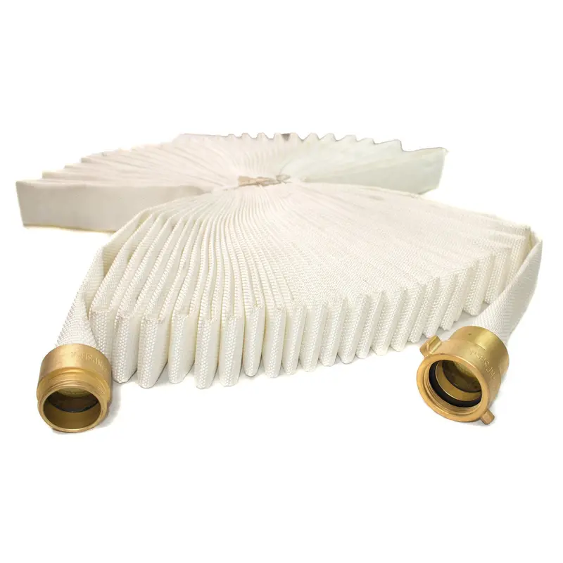1.5-Inch Single-Jacket Fire Hose — Npsh/Ipt Brass Couplings 1