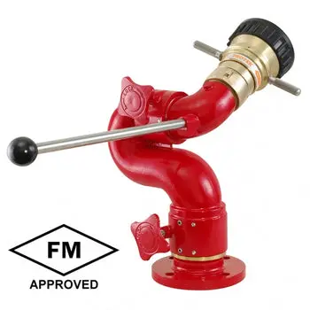3-Inch And 4-Inch Flanged Brass Industrial Fire Monitor — 3.25-Inch Waterway, 1250 Gpm 1