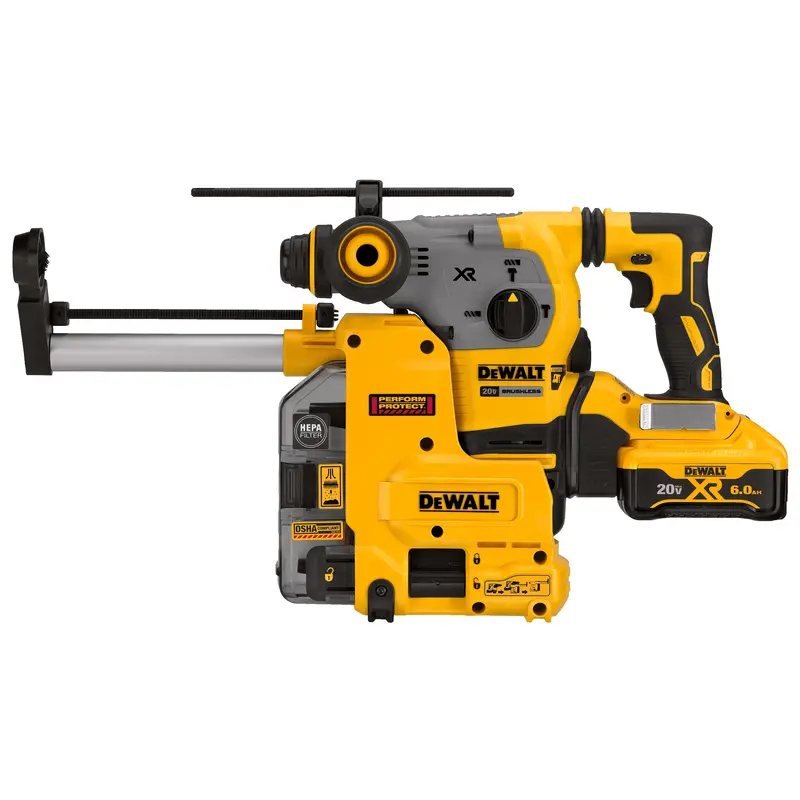Dewalt Dch293R2Dh Cordless L-Shape Rotary Hammer Kit With Integrated Dust Extraction — 1-1/8" Sds-Plus, 20V 1