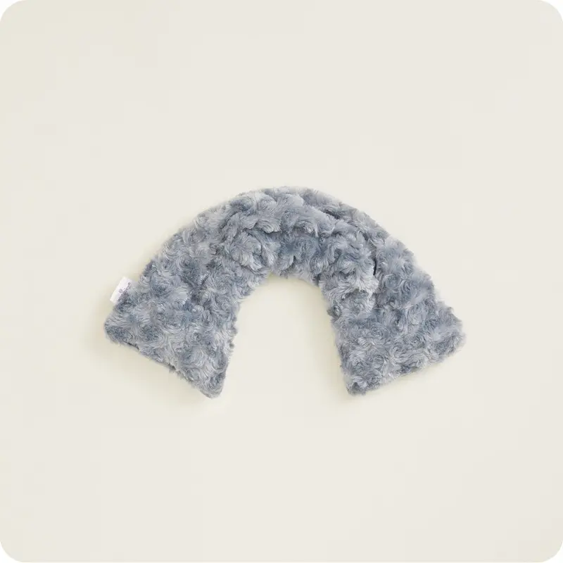 Gray Curly Knit Neck Warmer 1