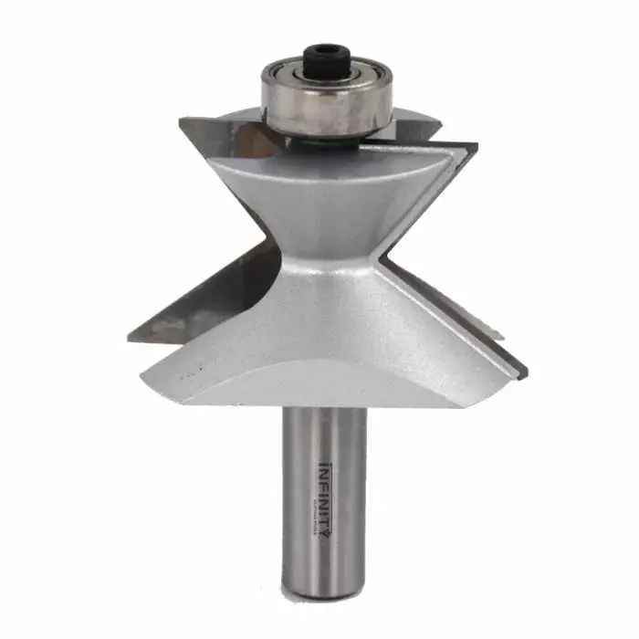 Infinity Tools Crown Molding Edge Router Bit – 1/2" Shank Profiling Tool 1