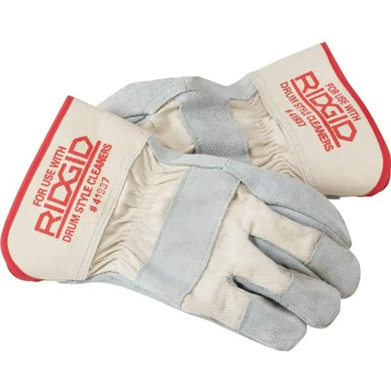 Ridgid Drain Cleaning Leather Glove – Reinforced Protection For Clog Removal 1