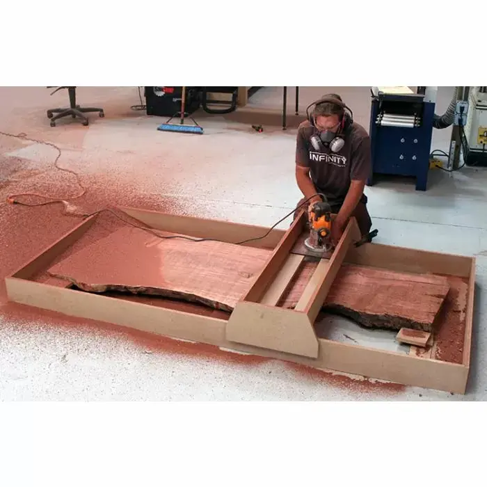 Slab Flattening Router Jig Construction Plans – Diy Woodworking Template 1