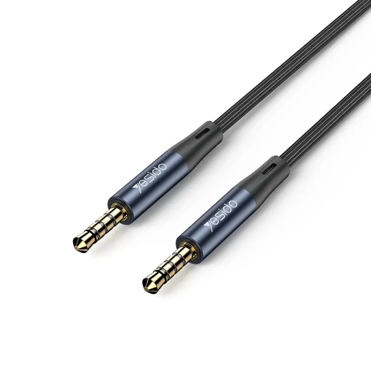 Yesido Yau43 Dual 3.5Mm Aux Cable – Hd Voice Support, Tangle-Free Stereo Audio Cable 1